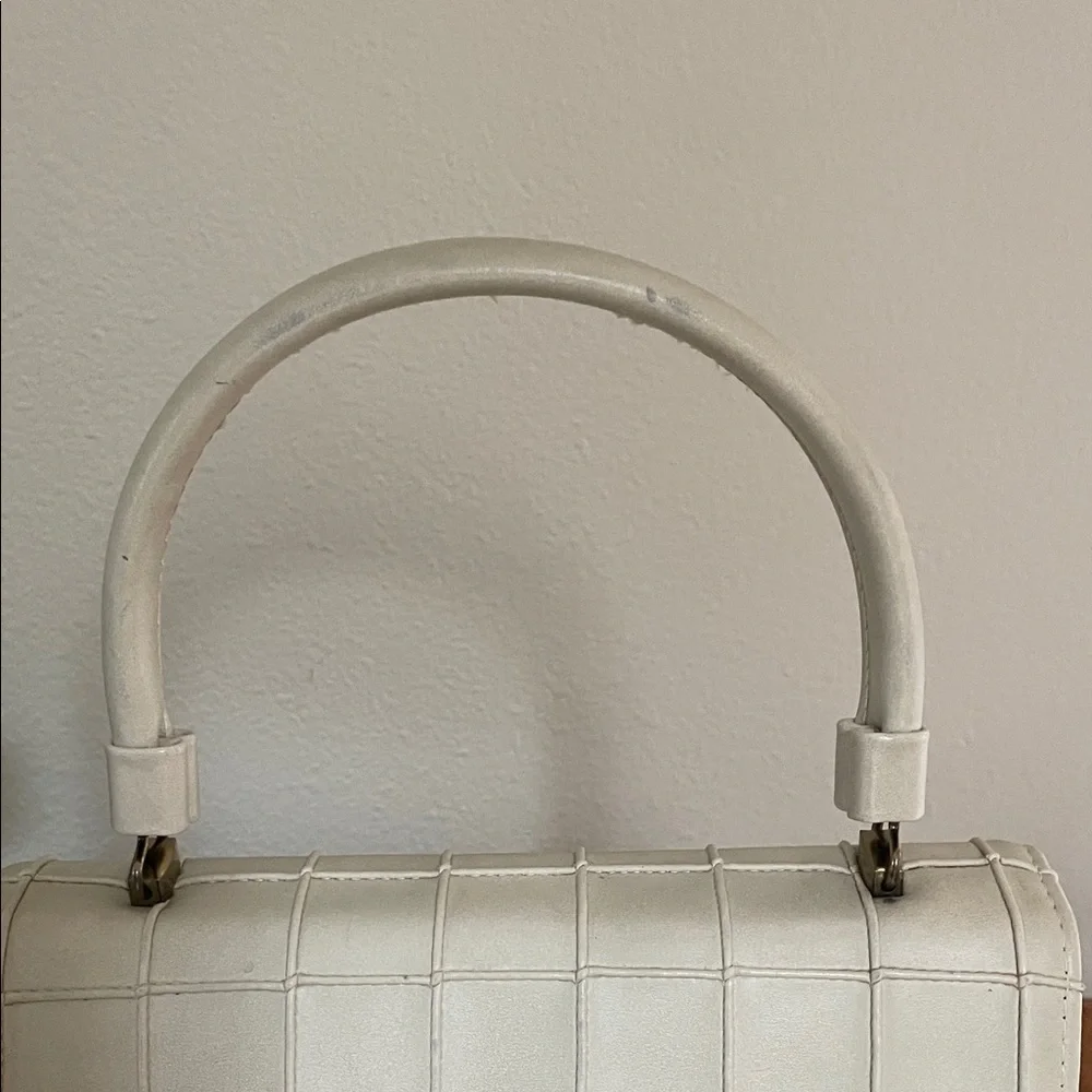 Vintage Granada USA Structured Handbag - Quilted “Chocolate Bar” Pattern